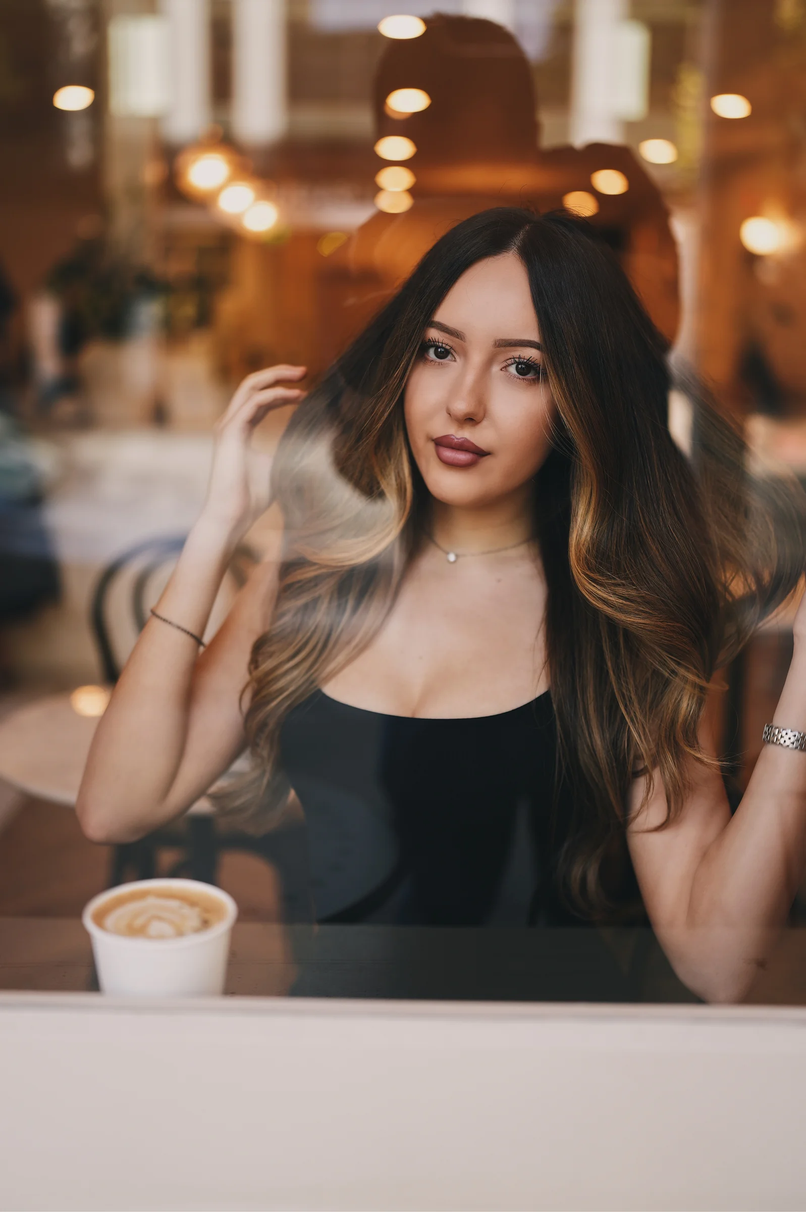 Window portrait close-up at CRÈME COFFEE 1 of 3