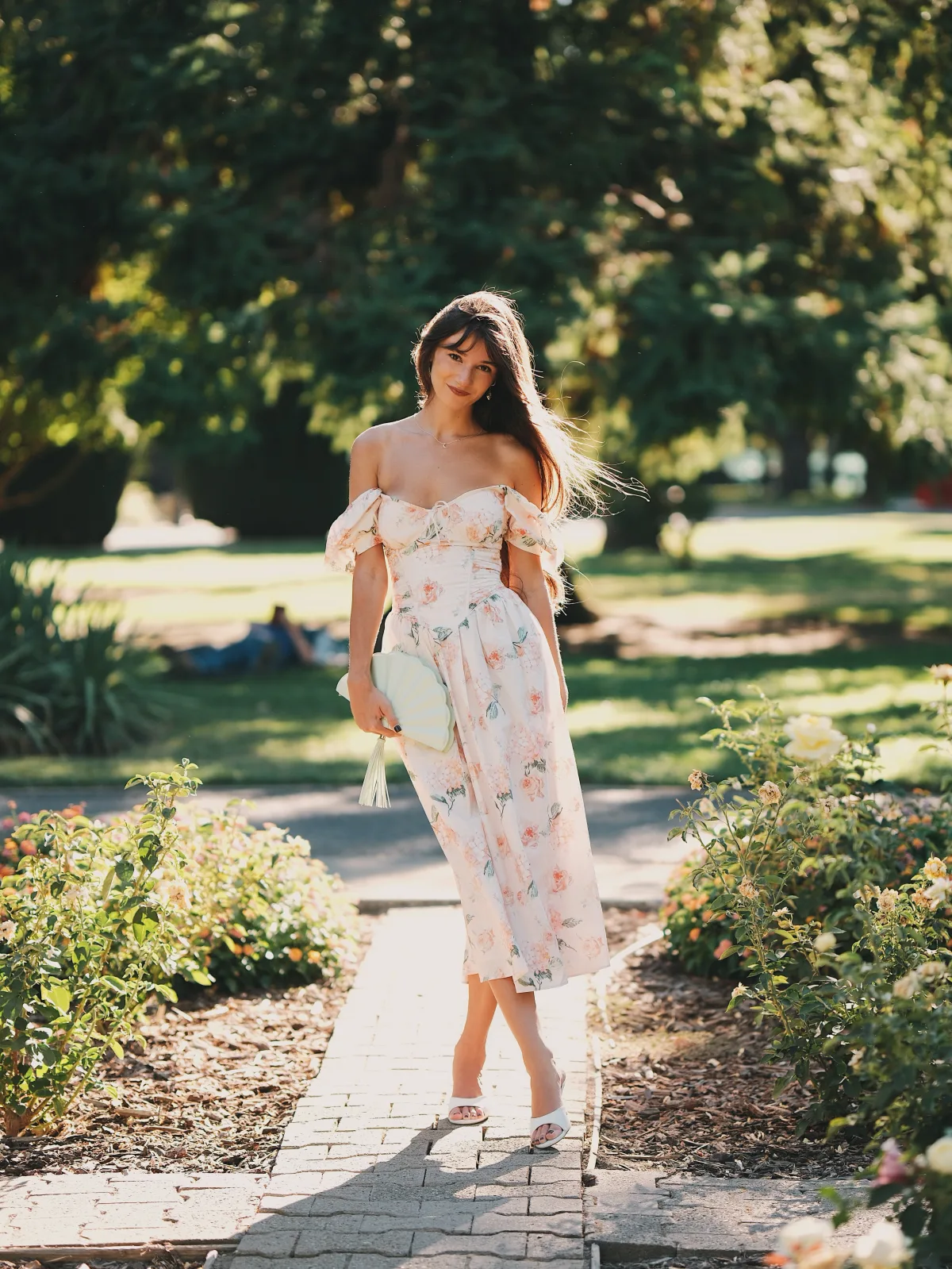 Rosina on garden paths and among banana palms, Fujifilm X-H2 XF 56mm f/1.2 1 of 7