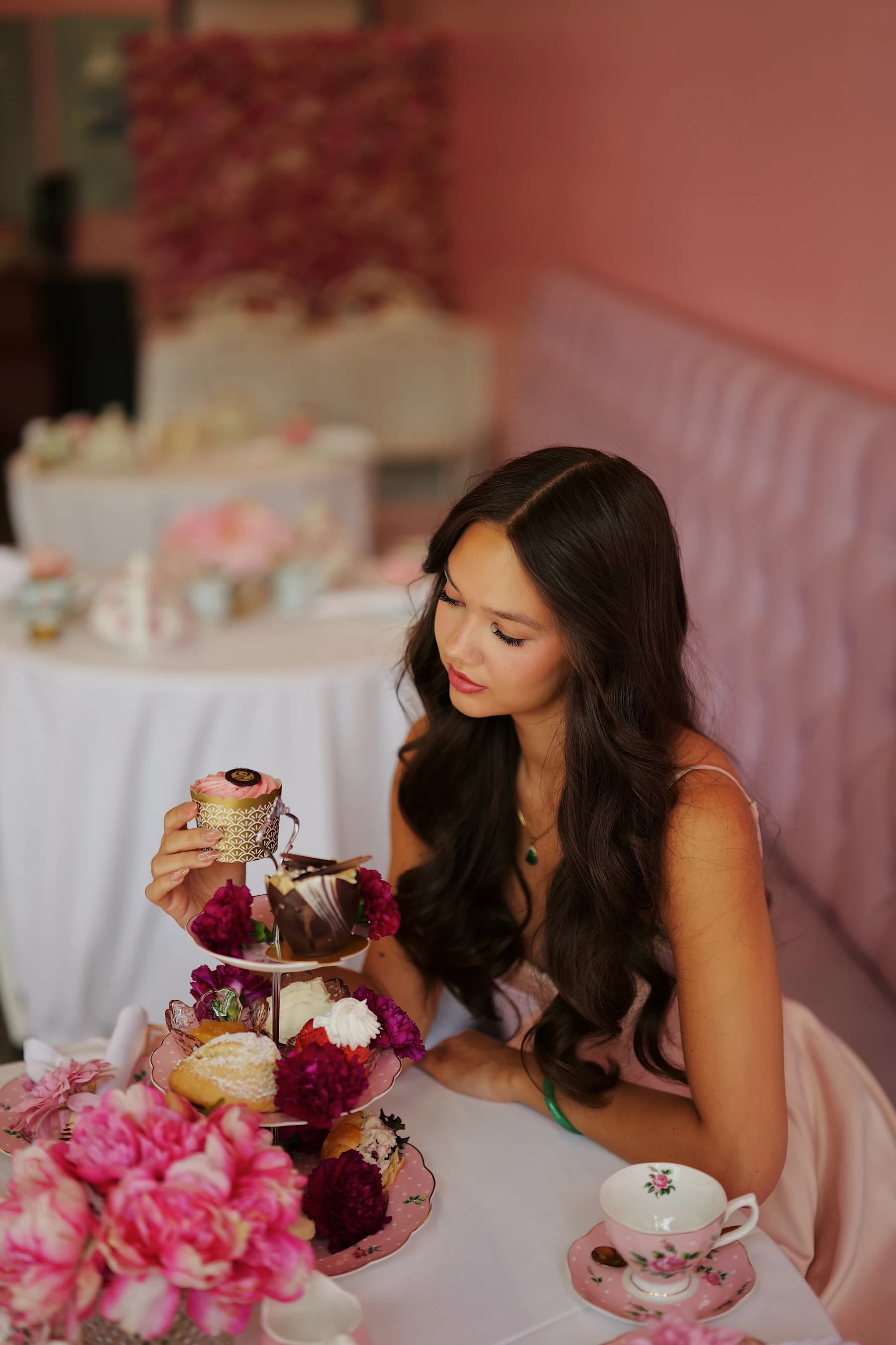 Princess style tea time portraits Vampire Penguin Folsom 1 of 3